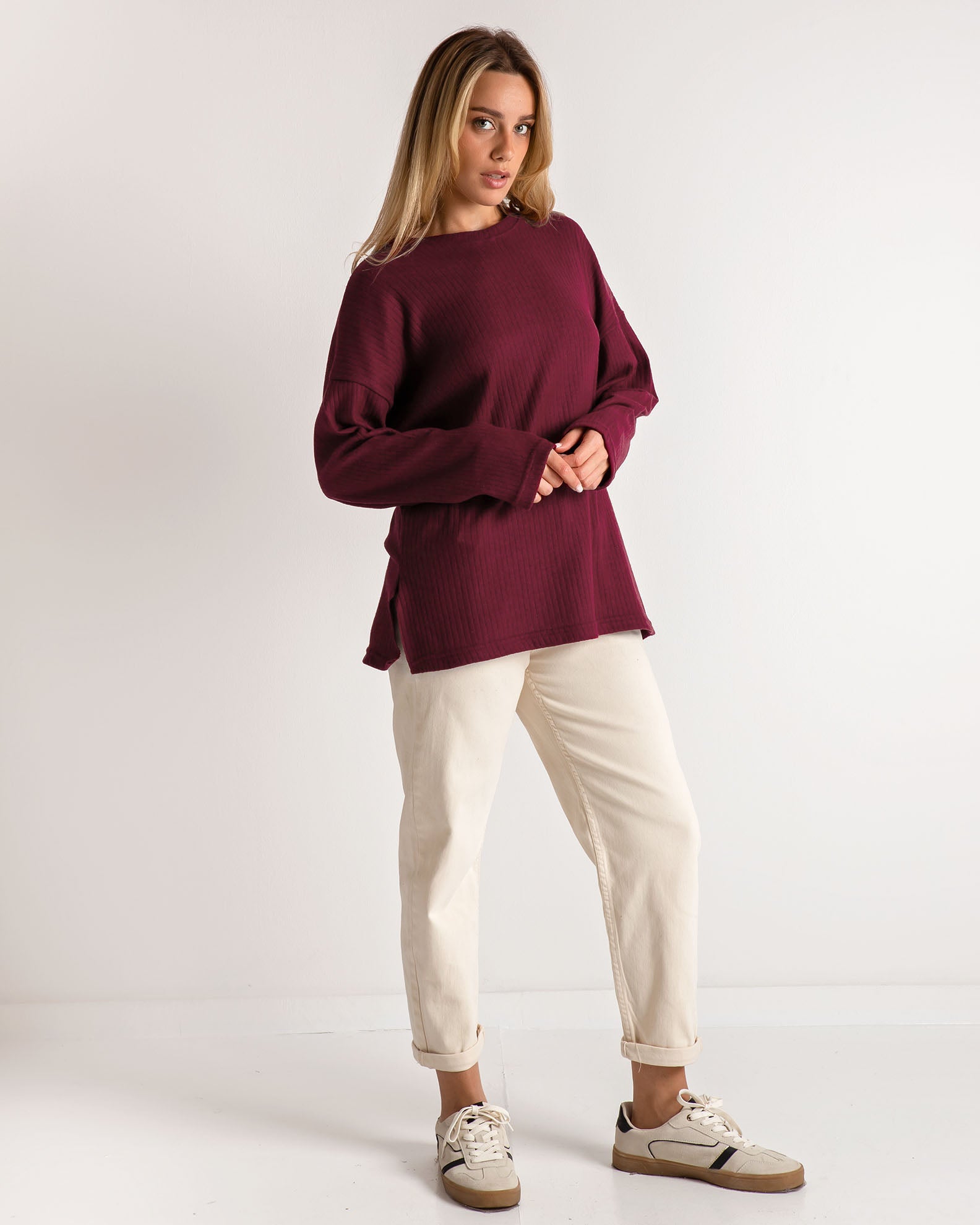 Women's blouse rip-BORDEAUX