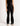 Women's rip pants -BLACK