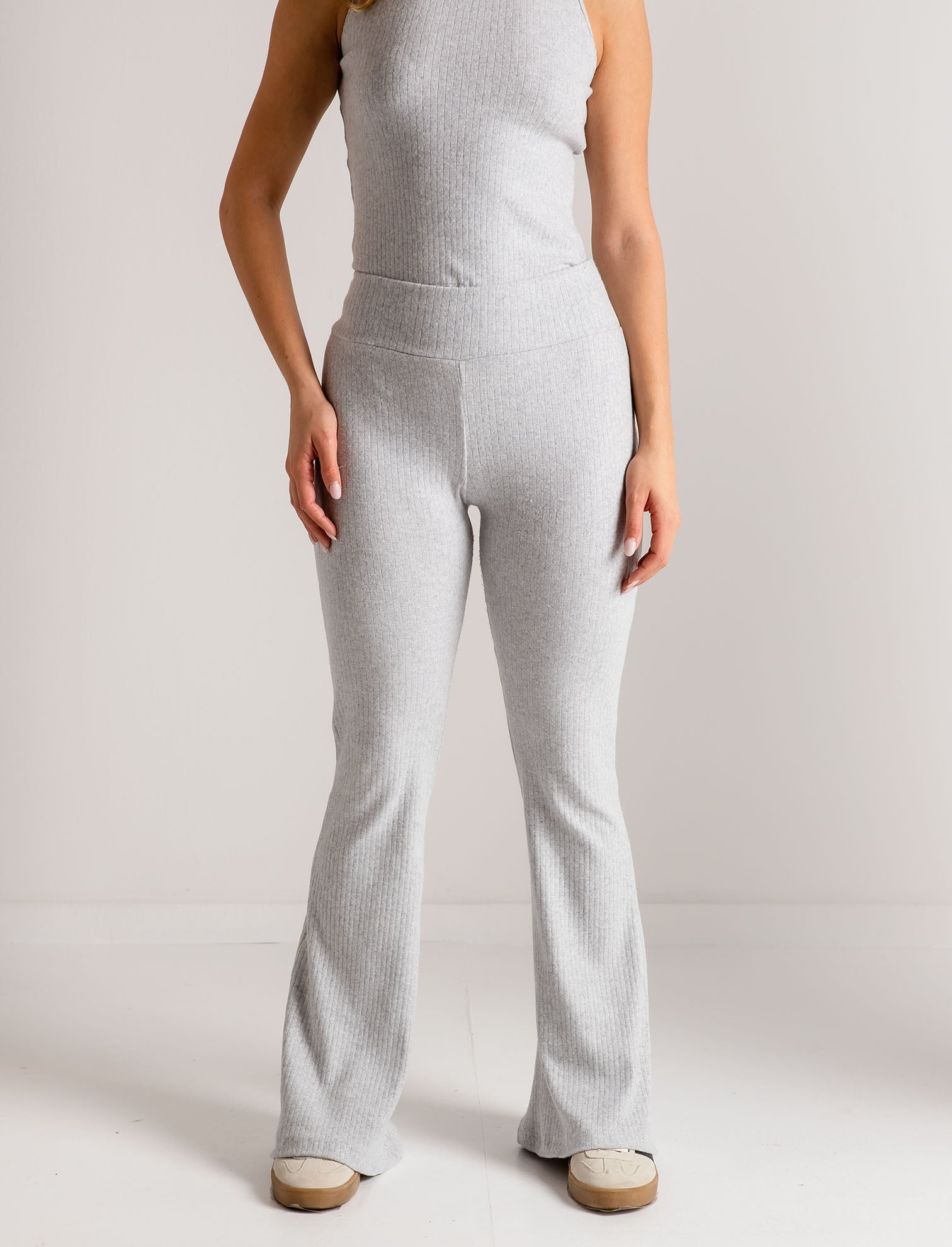 Women's rip pants - GRAY LIGHT