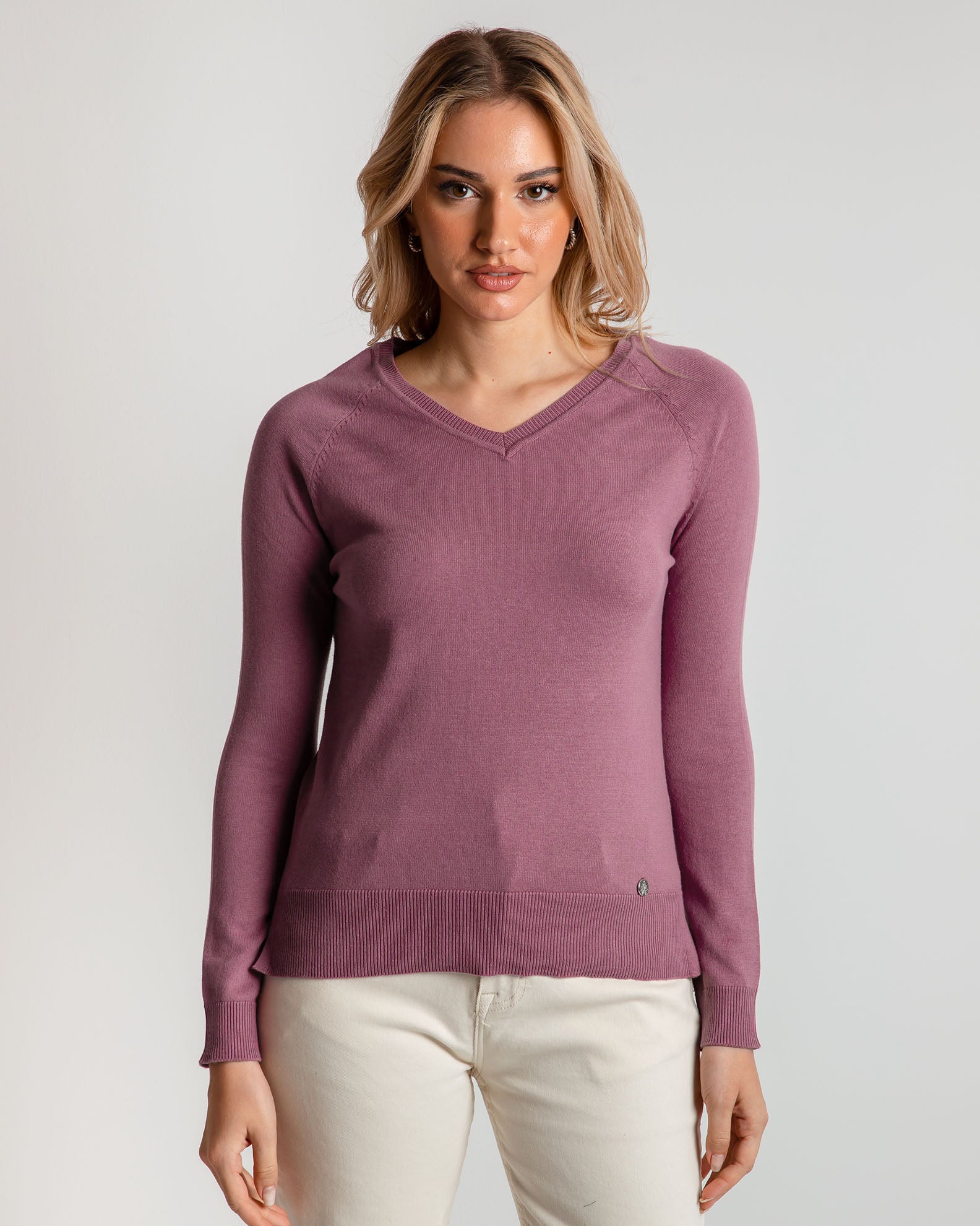 Women's Knitted Light Blouse 'Lily'-PINK