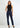 Γυναικείο παντελόνι easy fit με λάστιχο πίσω 'Adeline'-NAVY