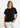 Γυναικεία μπλούζα loose fit με στρας 'Venia'-BLACK