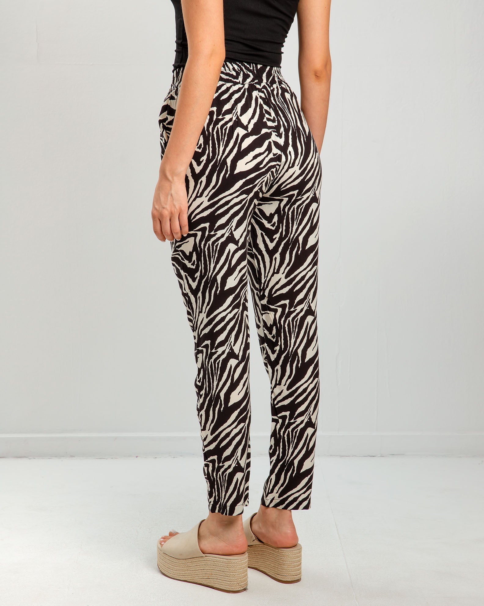 Women's Printed Pants 'Ri44cky'-Zebra