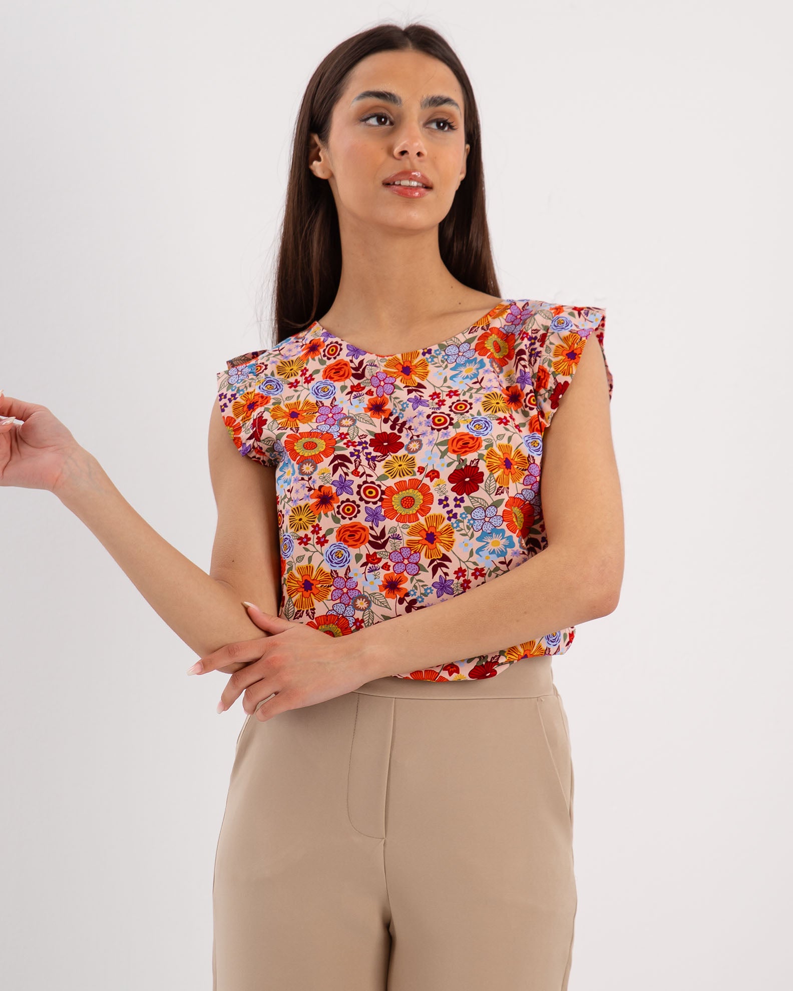 Women's Top Short Sleeve 'Valentini'-PRINT 3