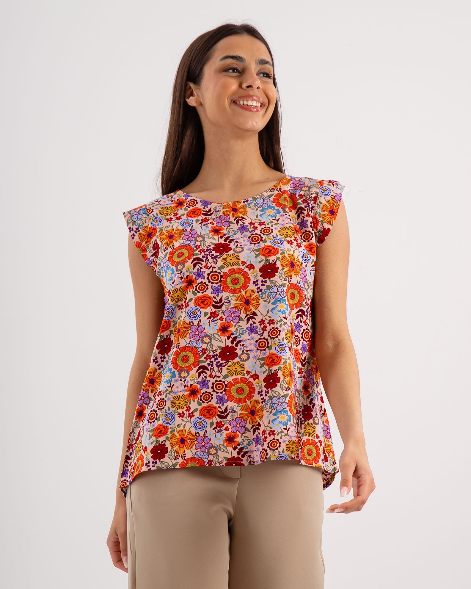 Women's Top Short Sleeve 'Valentini'-PRINT 3