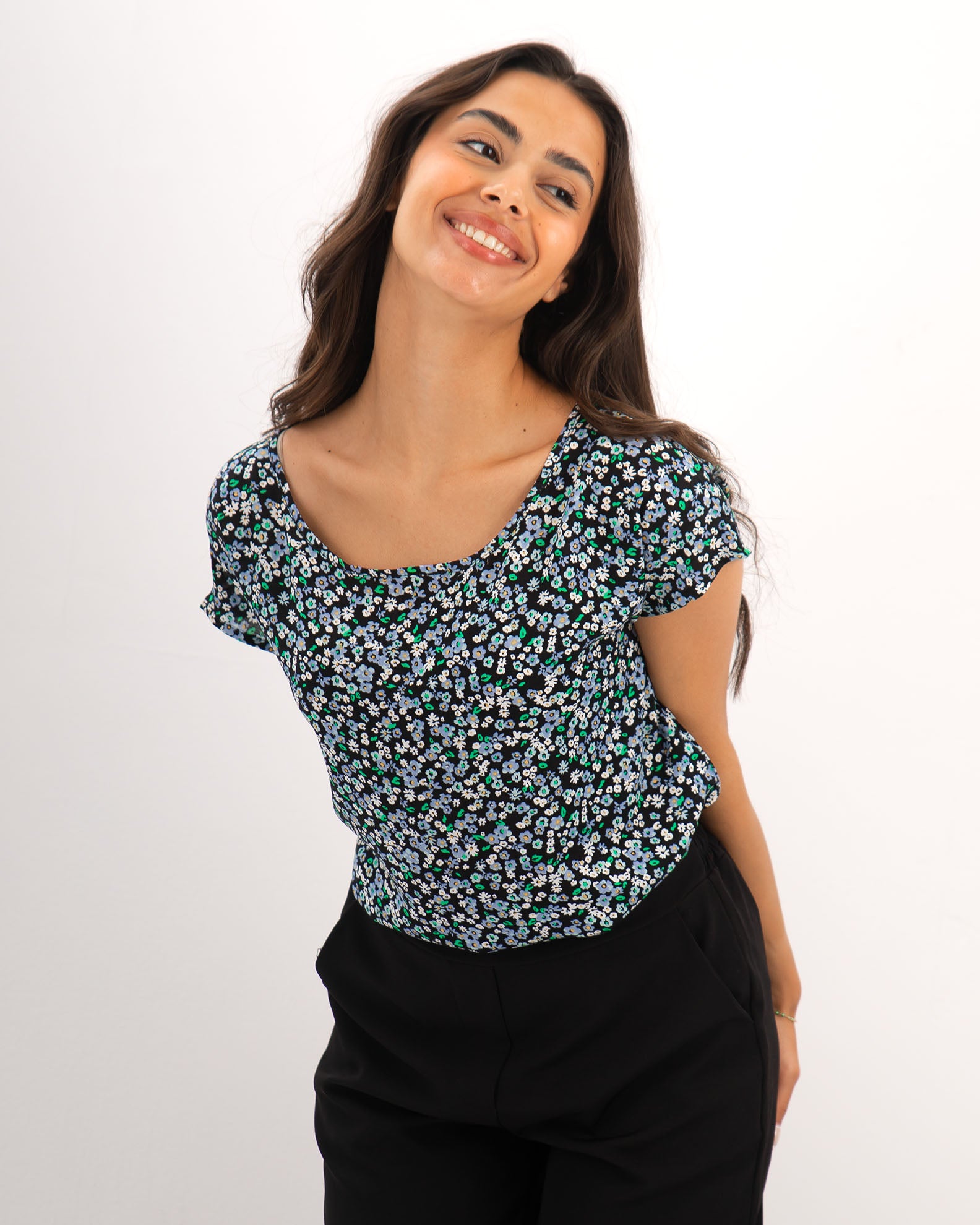 Γυναικεία μπλούζα φλοράλ 'Vanessa'-PRINT 4