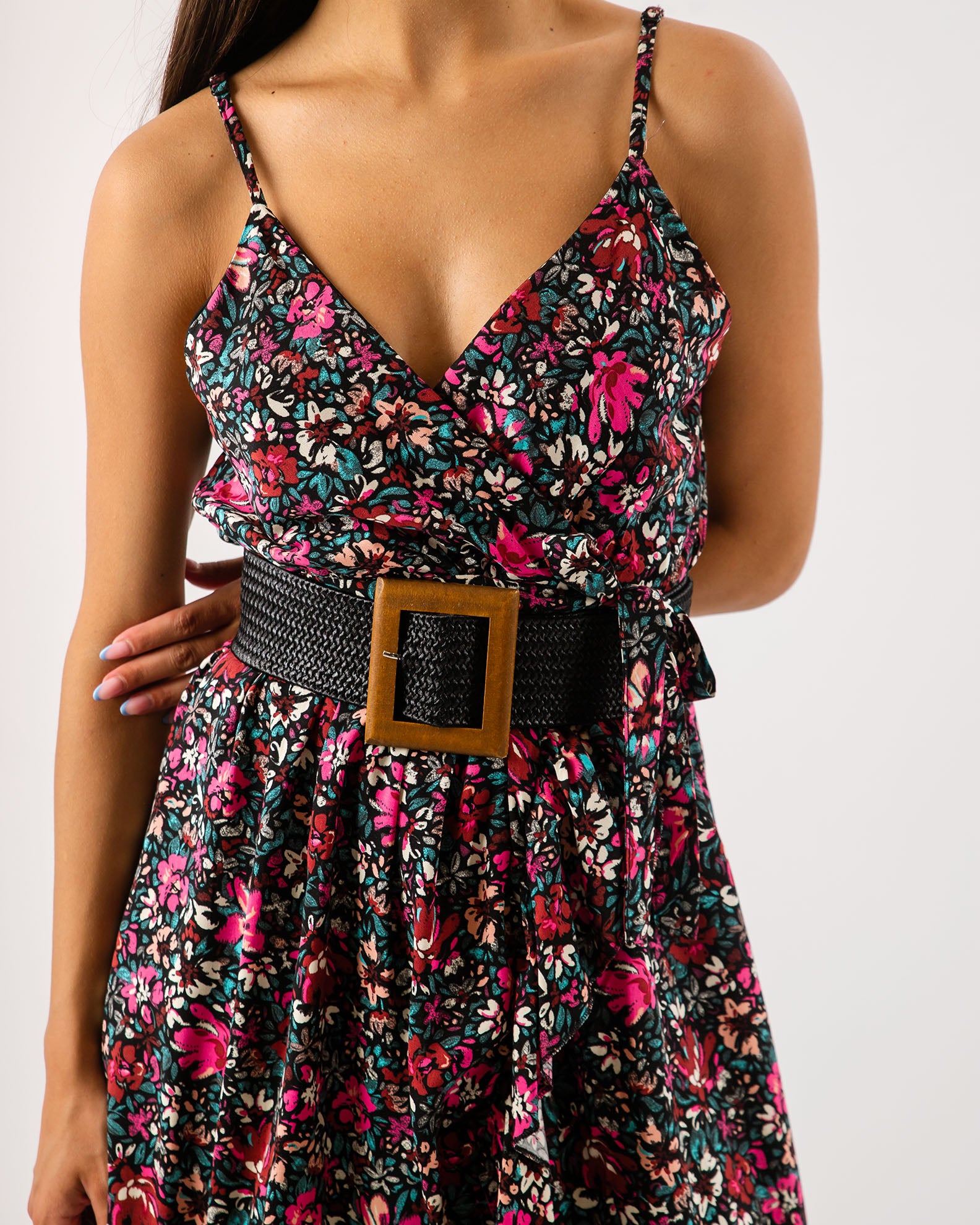 Sleeveless Floral Mini Dress 'Matina'-PRINT 3