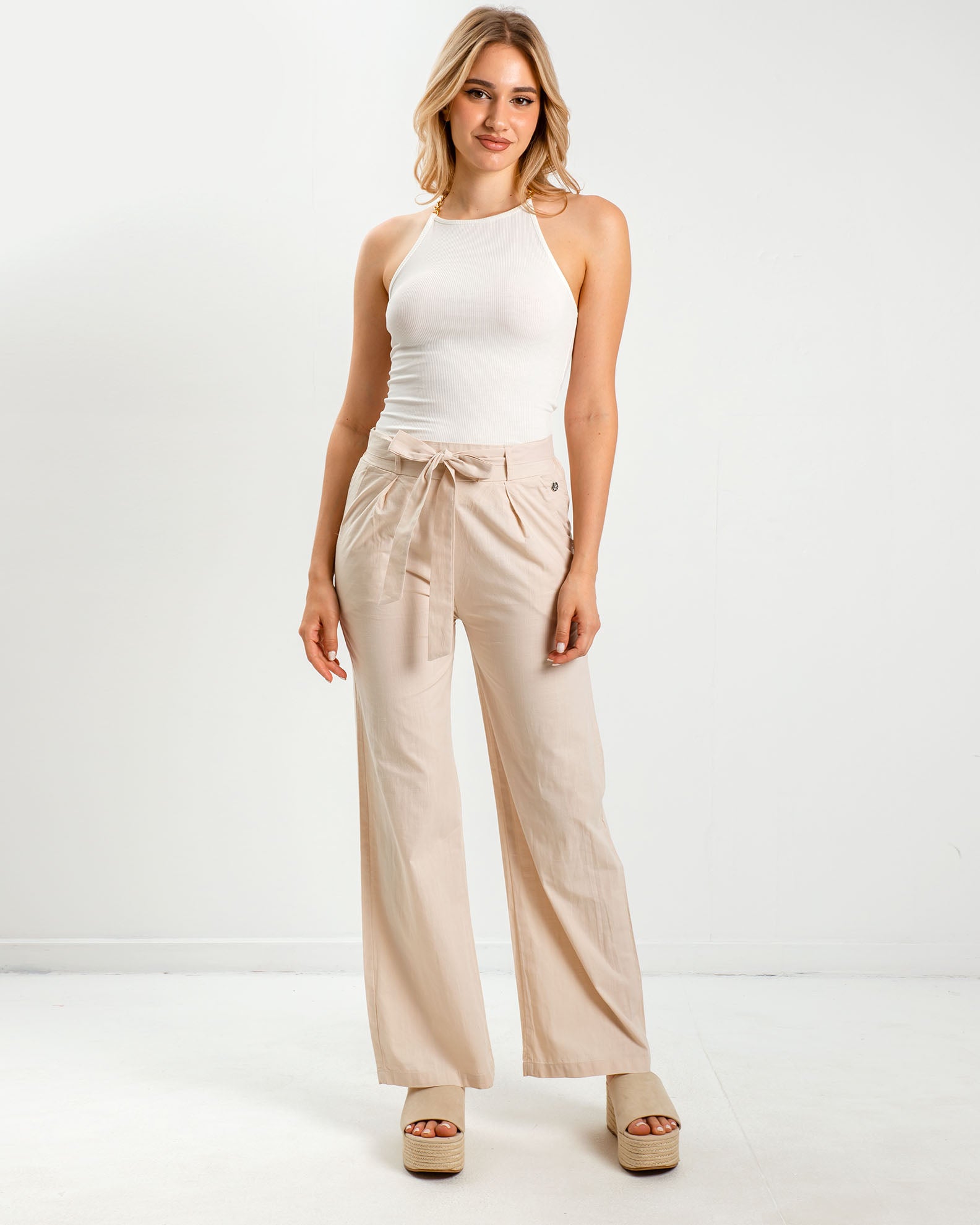 Women's pants 'Rina'-BEIGE