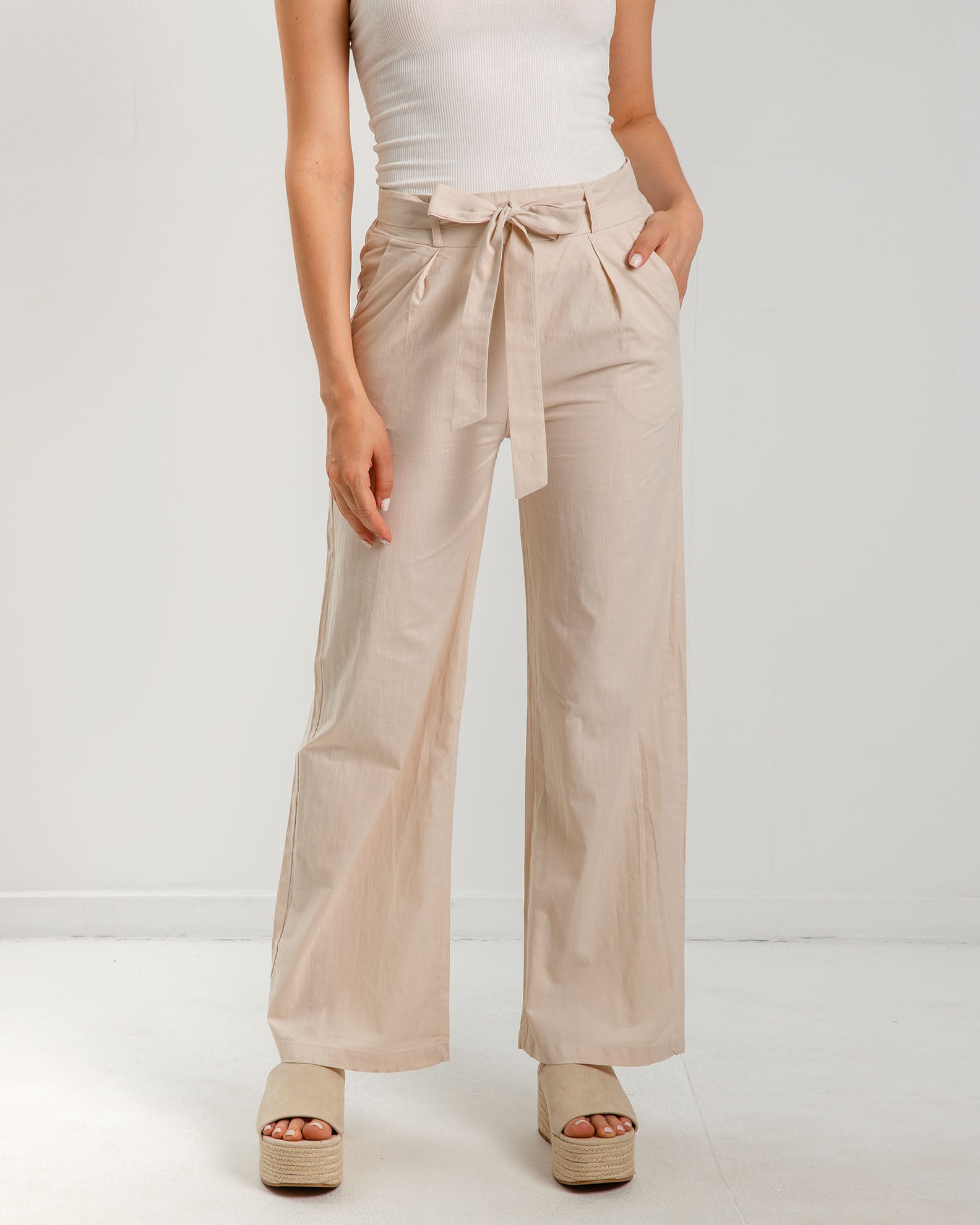 Women's pants 'Rina'-BEIGE