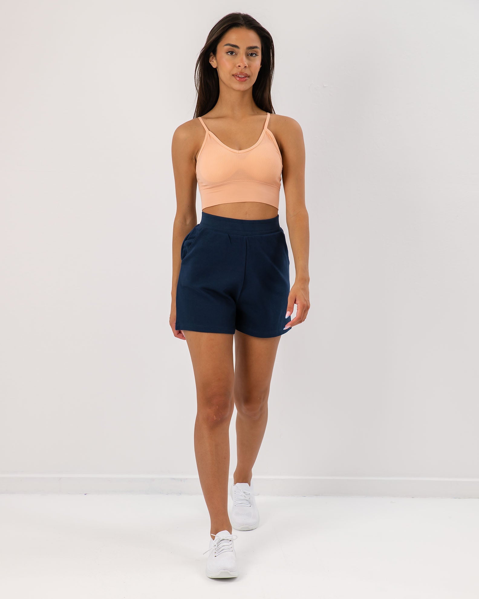 Women's Shorts-Bermuda 'Penelope'-BLUE