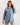 Γυναικεία Πουκαμίσα Oversize Εμπριμέ 'Sissi'-BLUE DENIM