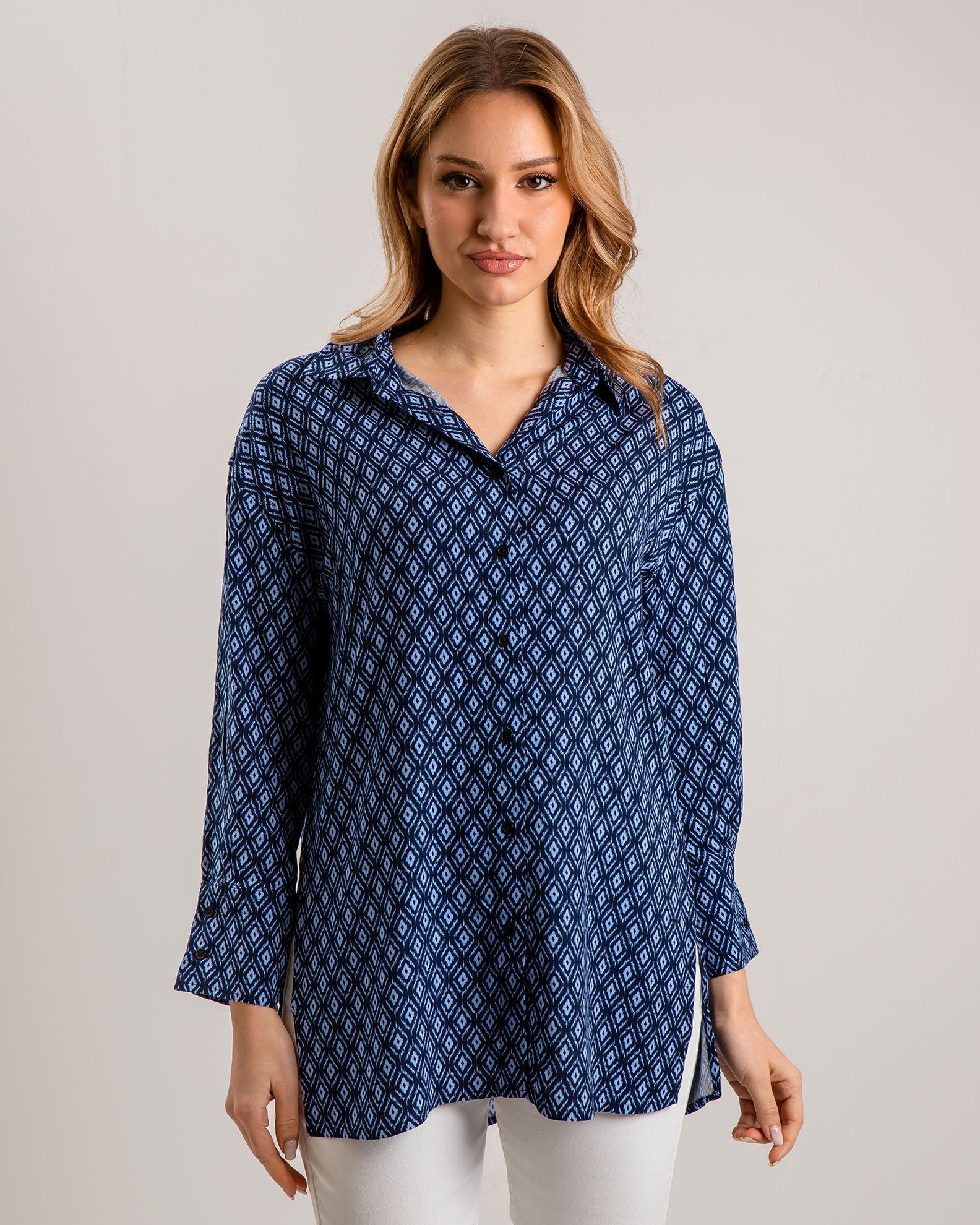 Women's Oversize Printed Shirt 'Sissi'-COMB.2