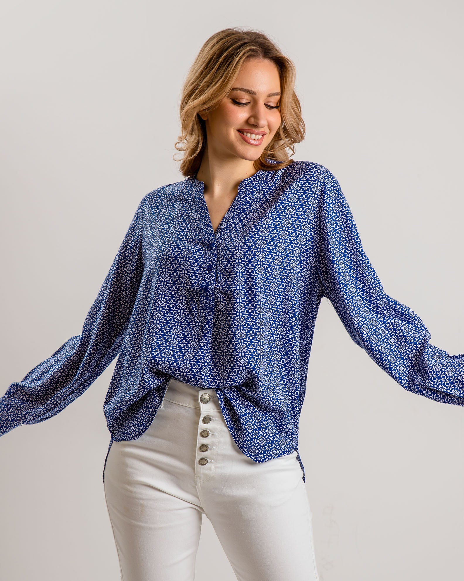 Women's Oversize Blouse-Shirt 'Eleni'-COMB.3