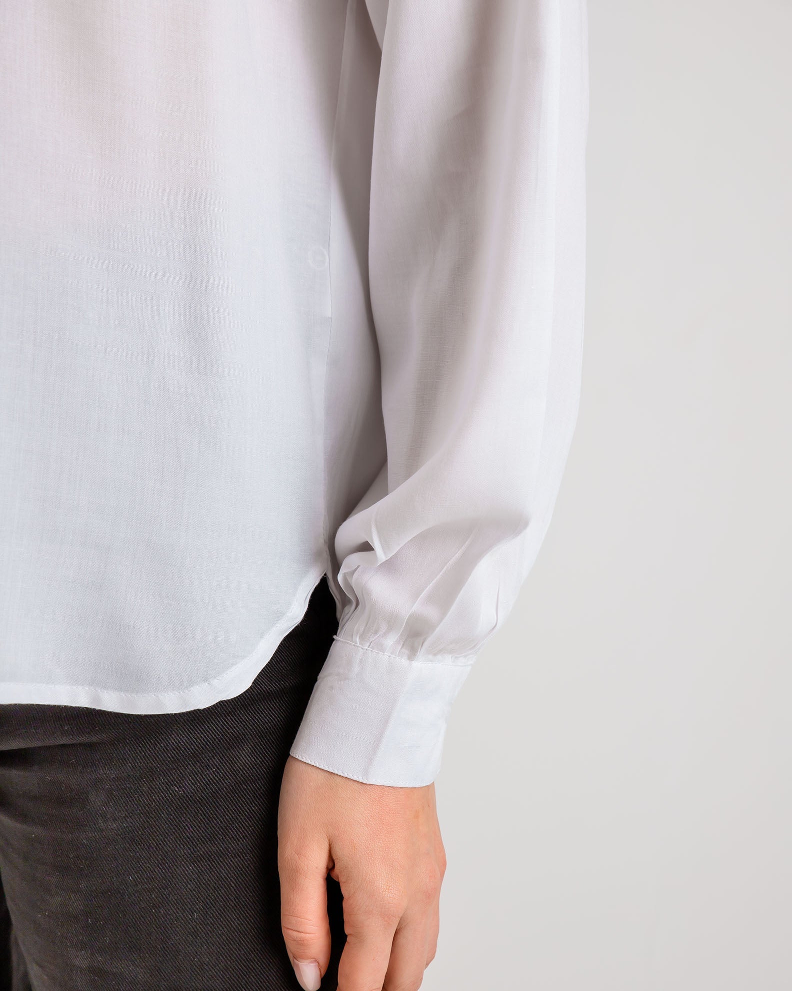 Women's Oversize Blouse-Shirt 'Eleni'-WHITE