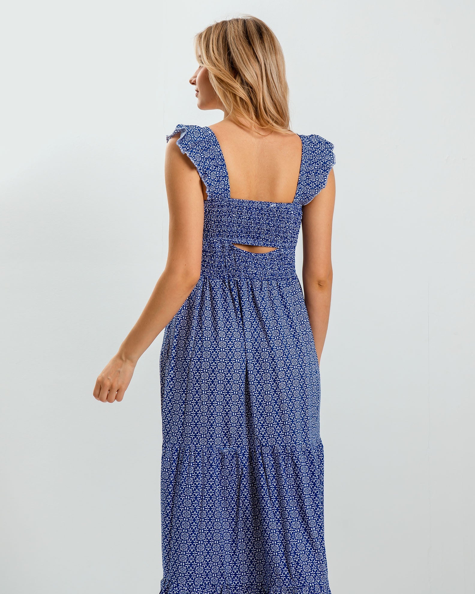 'Sorela' sleeveless printed maxi dress-COMB.10