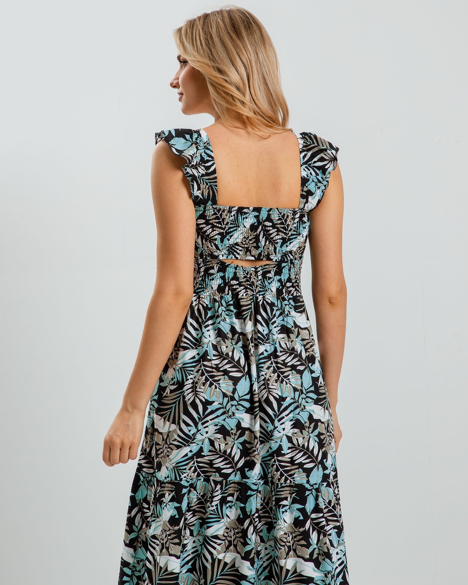 'Sorela' sleeveless printed maxi dress-COMB.5