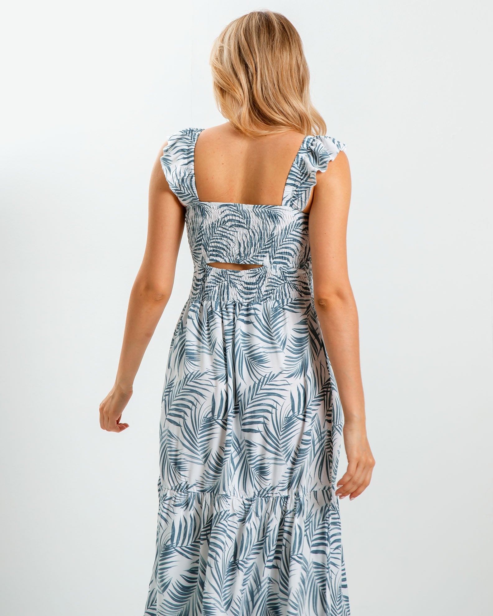 'Sorela' printed sleeveless maxi dress-COMB.7