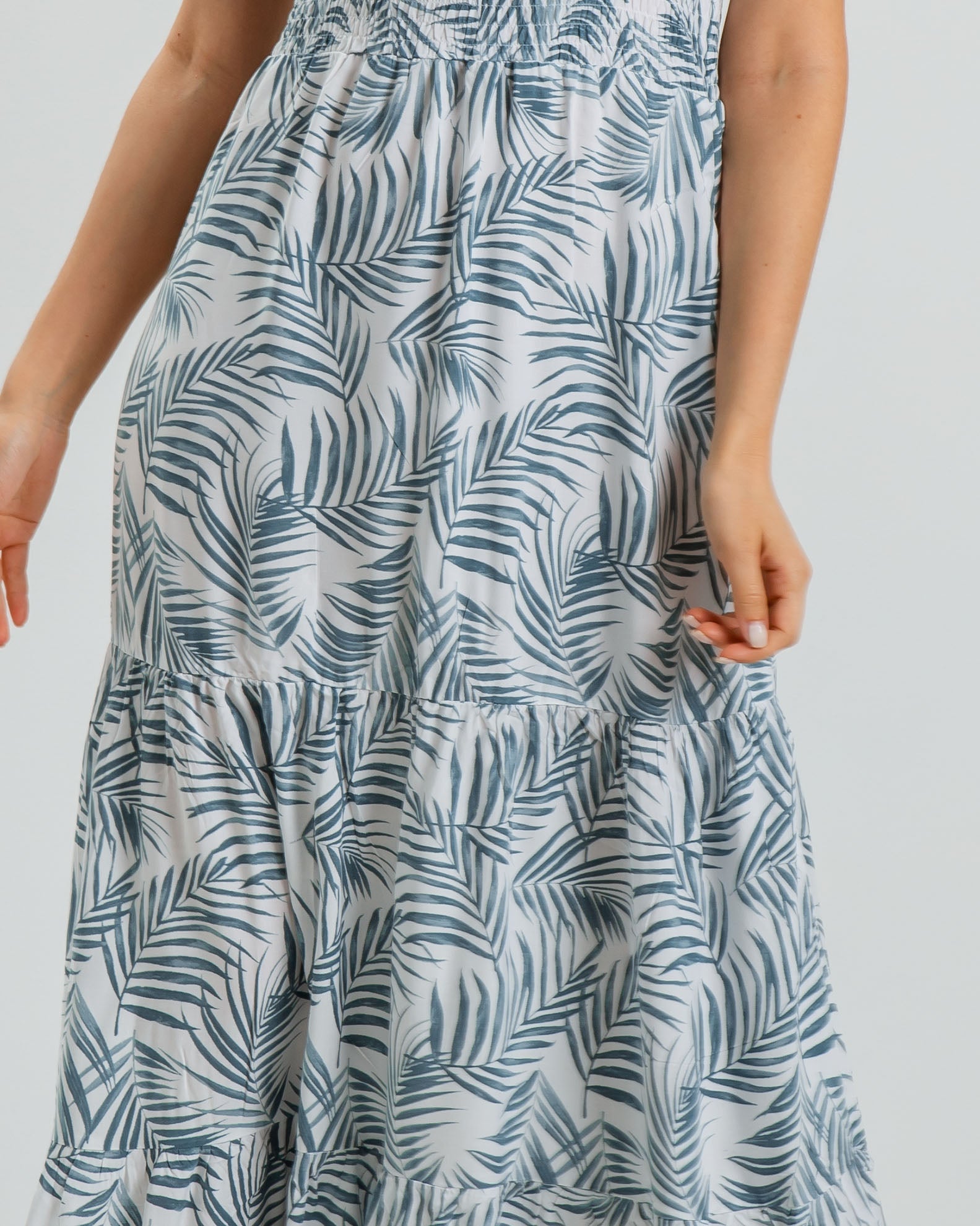 'Sorela' printed sleeveless maxi dress-COMB.7