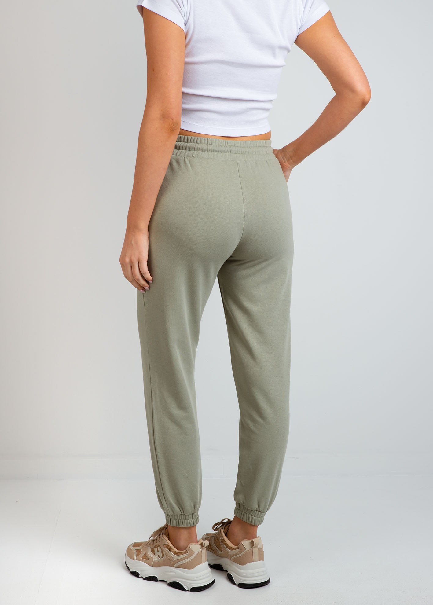Γυναικείο παντελόνι φόρμας jogger basic-MINT