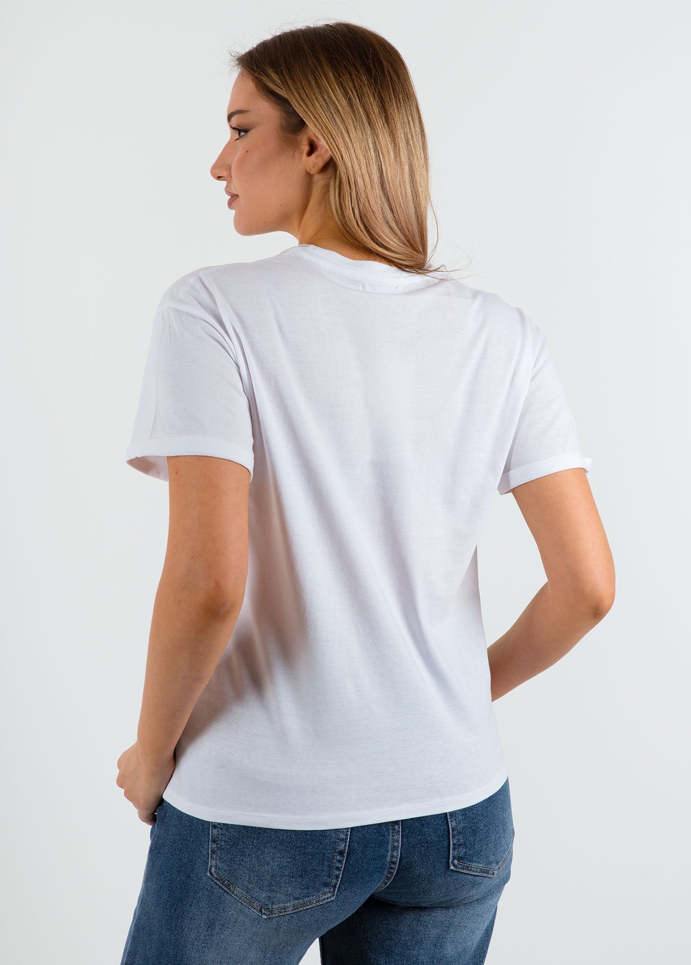 Γυναικείο t-shirt basic κοντομάνικο 'Vana'-white