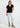 Γυναικείο basic t-shirt V 'Latina'-BLACK