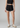 Γυναικείο σορτς με διακοσμητικά ρέλια 'Claudie'-BLACK