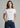 Γυναικεία μπλούζα βαμβακερή fitted με τύπωμα 'Mon Cheri'-WHITE