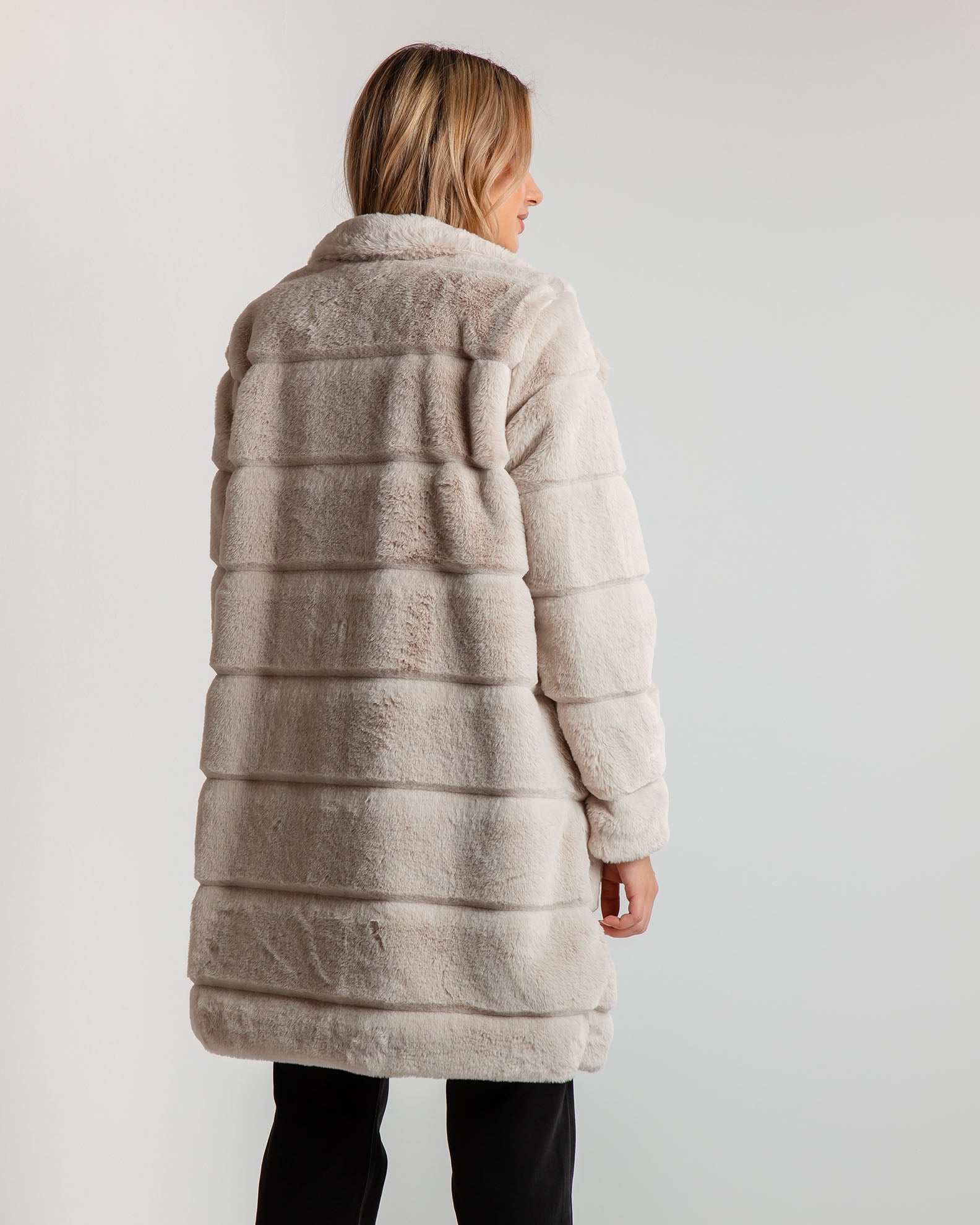 Women's synthetic fur coat 'Lu44cia'-beige