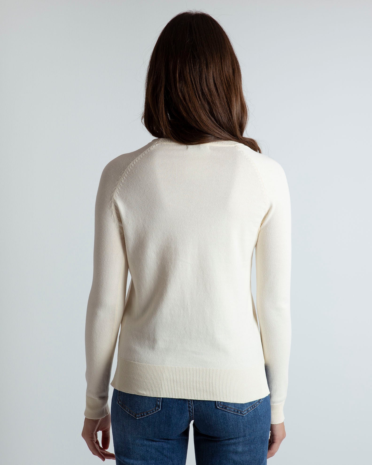 Women's light knit blouse 'Scarlet'-OFFWHITE